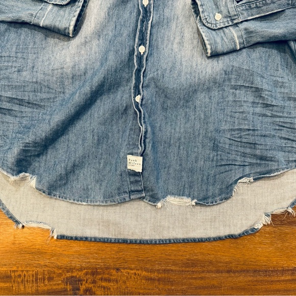 Frank & Eileen - Eileen Denim Button Down in Distressed Vintage Wash Size M - Picture 8 of 10